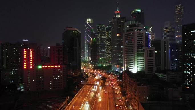 （可商用）大气广州城市夜景内透片头片尾