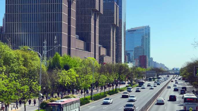 原创拍摄北京国贸CBD现代都市