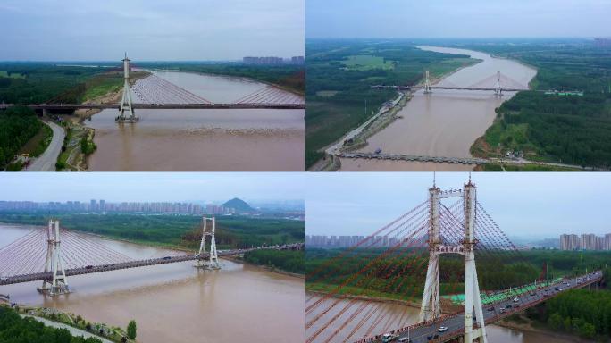 [有版权]4k航拍济南黄河大桥
