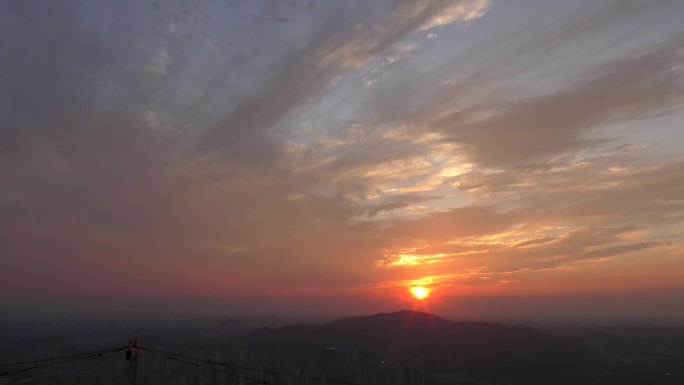 长沙夕阳日落延时2160P