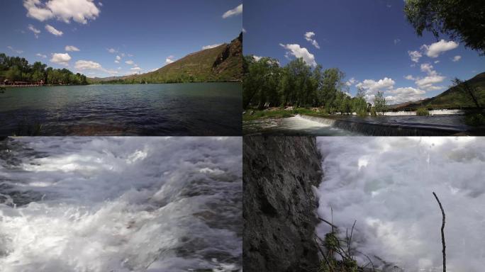 自然风光湖泊水流一组摄影镜头