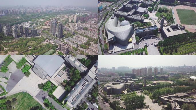 12组中央美术学院航拍素材北京望京
