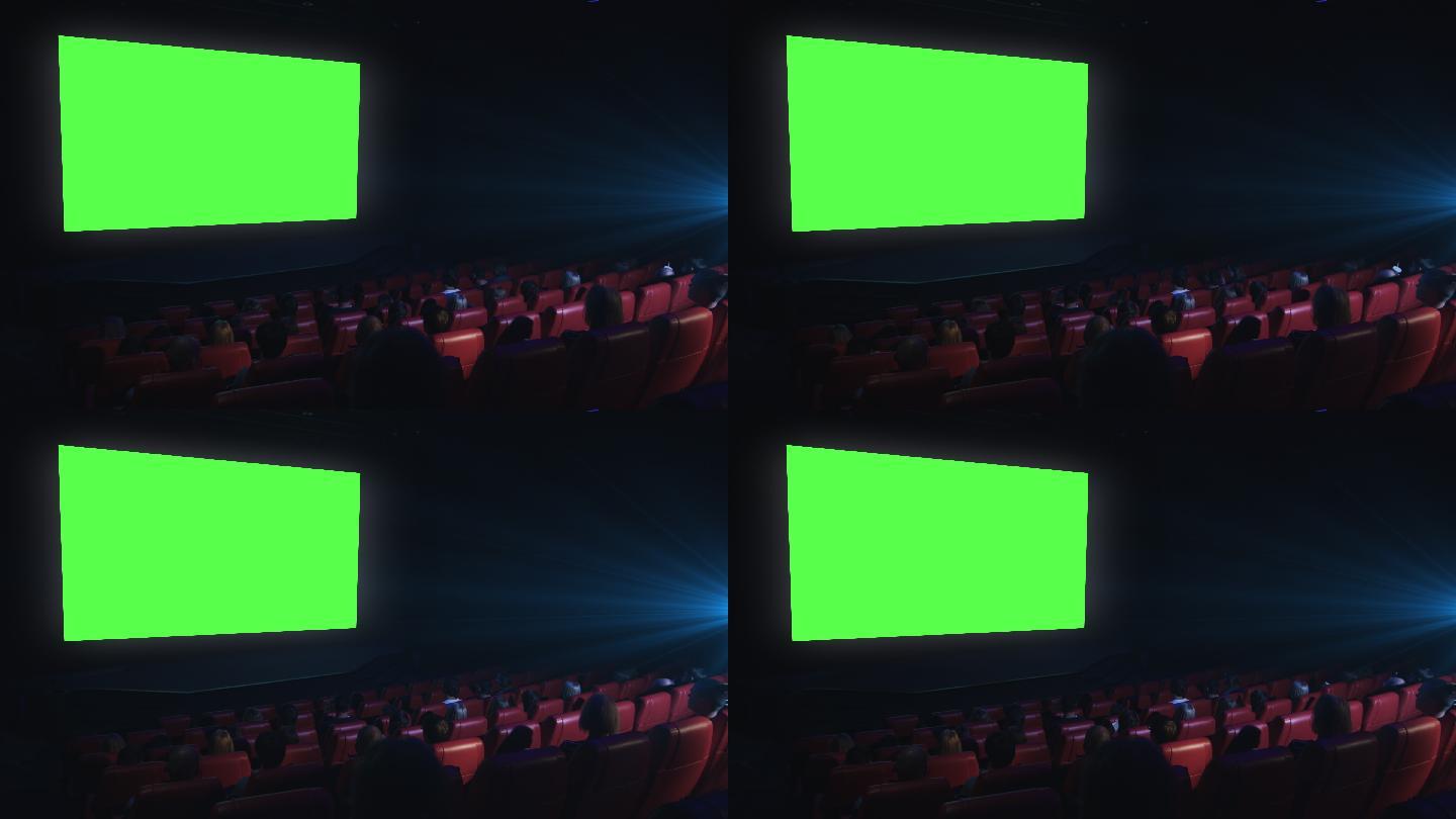 4K电影院屏幕绿屏抠像