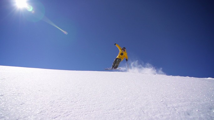滑雪冬奥会雪山滑板