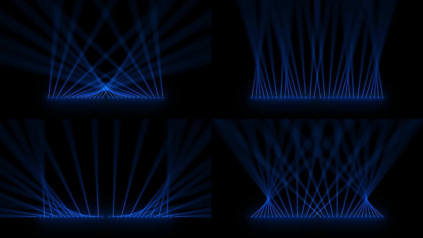 4K空中玫瑰射灯秀探照灯光束灯左右对称