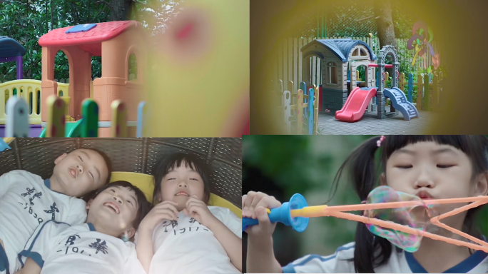 幼儿园儿童小朋友小孩快乐成长