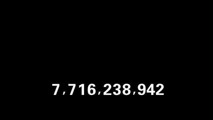 5组带逗号数字滚动通道素材