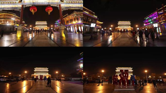 北京前门大街移动延时摄影