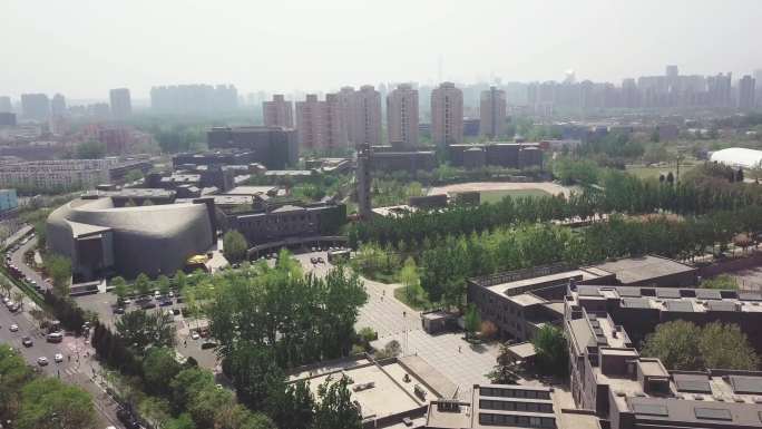 36组中央美术学院航拍素材北京望京