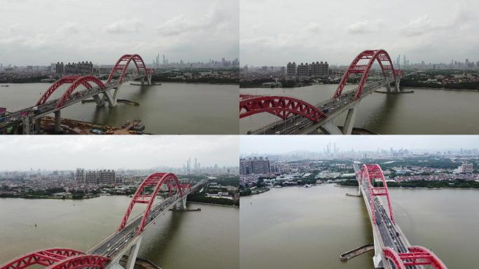 广州新光大桥4K高清航拍
