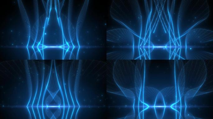 4K粒子喷泉舞美舞台背景