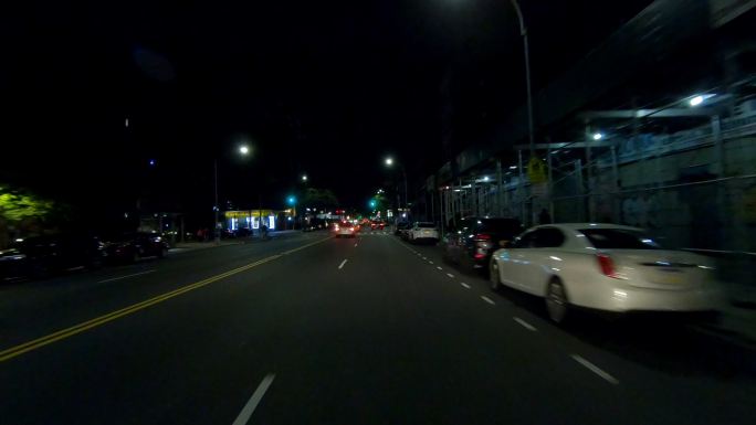 纽约市夜晚街道