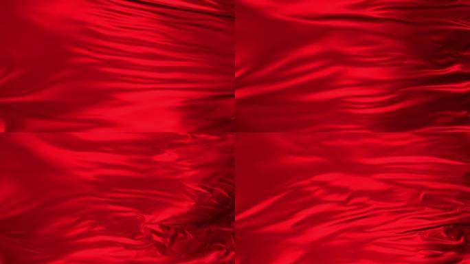 4K红色丝绸背景-无缝循环