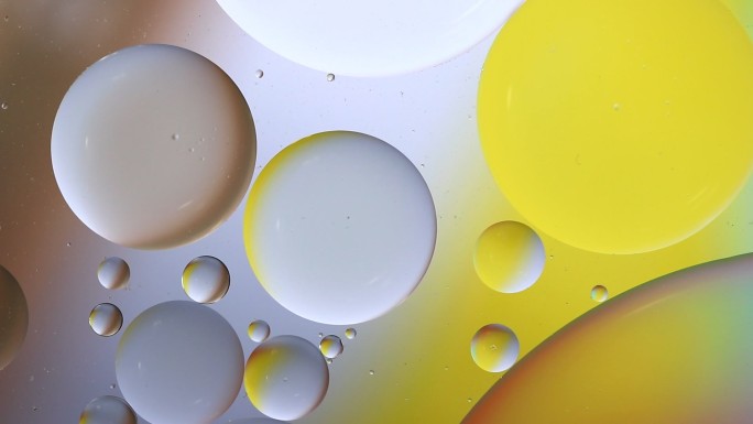 气泡抽象背景彩墨流淌时尚现代意境禅意