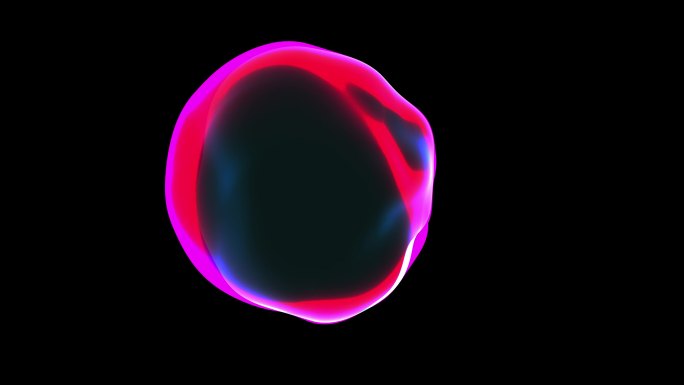 等离子体旋转的球形能量球。