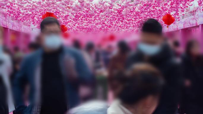 美食节人流延时