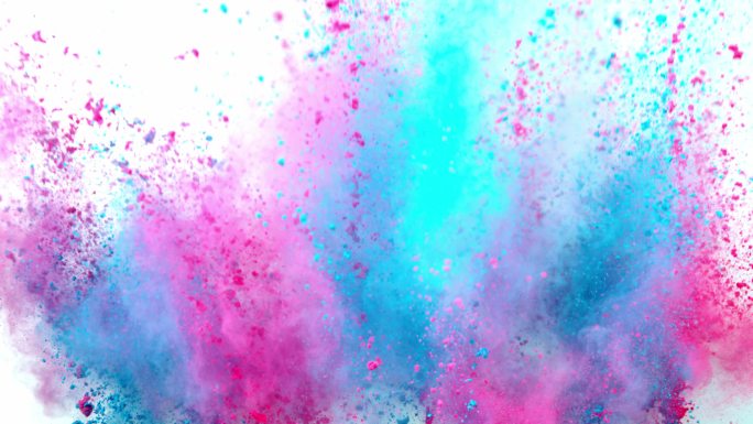 彩色粉末爆炸抽象意境概念唯美光影色彩艺术