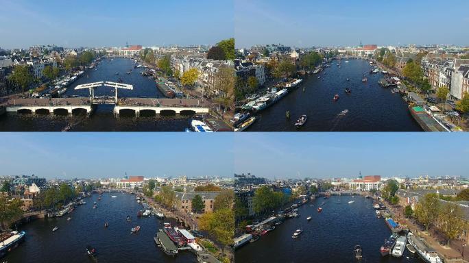 俯瞰阿姆斯特丹运河
