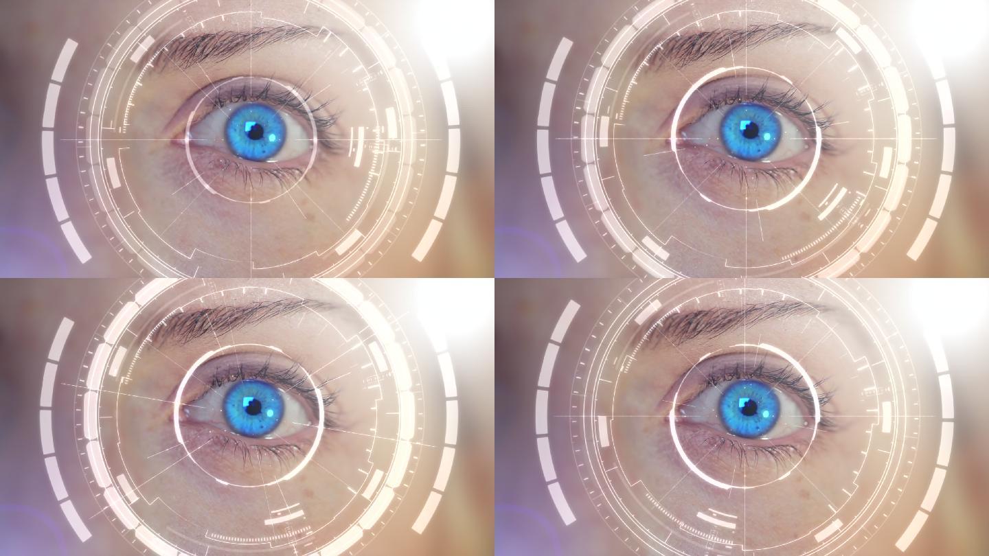 数码眼视频素材合成眼部