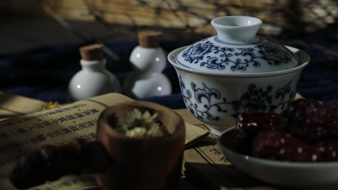 健康养生与中国茶文化复古中国风