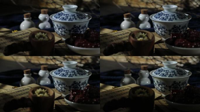 健康养生与中国茶文化复古中国风