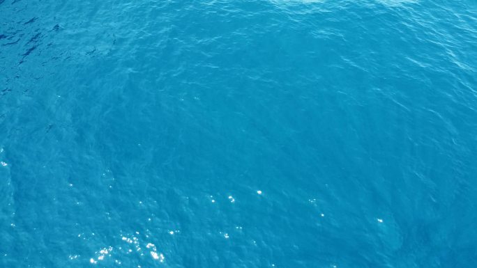 【4K】航拍大海海平面海水-深海海面