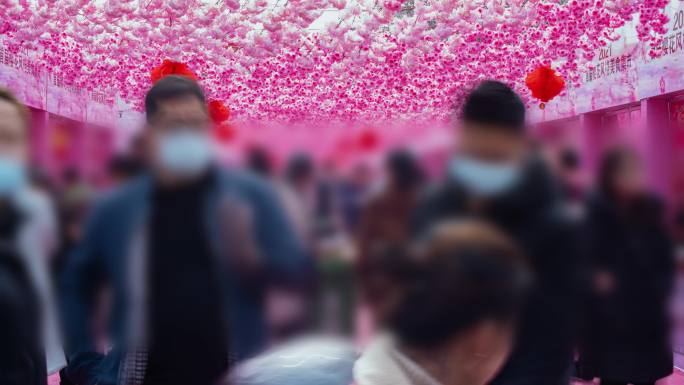 美食节人流延时