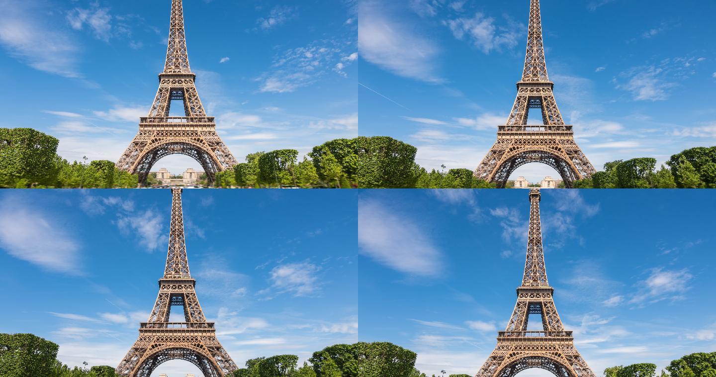巴黎埃菲尔铁塔世界景点环球旅行法兰西国外