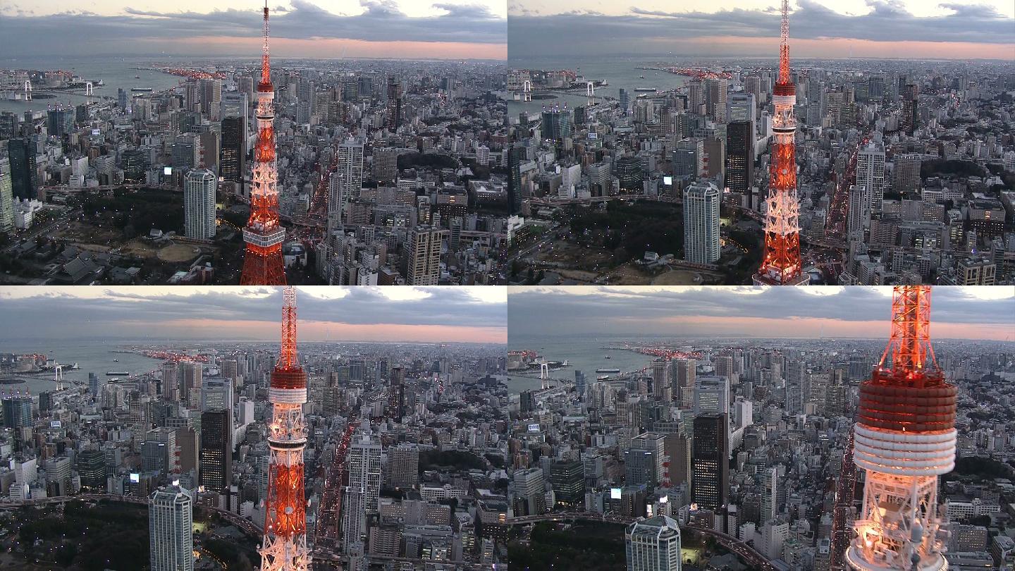 白天的东京塔景观地标建筑日本旅游日本风景