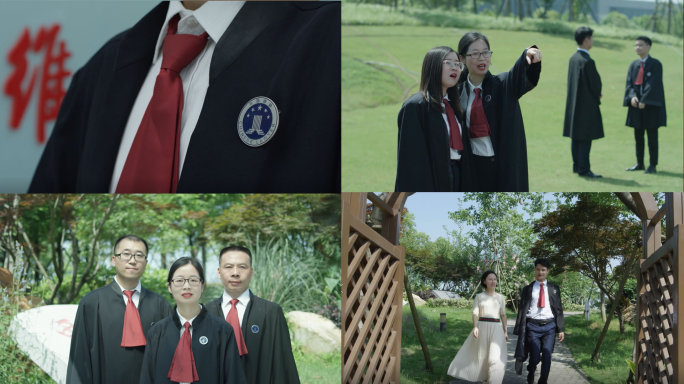 中国律师穿律师服形象宣传4K慢动作