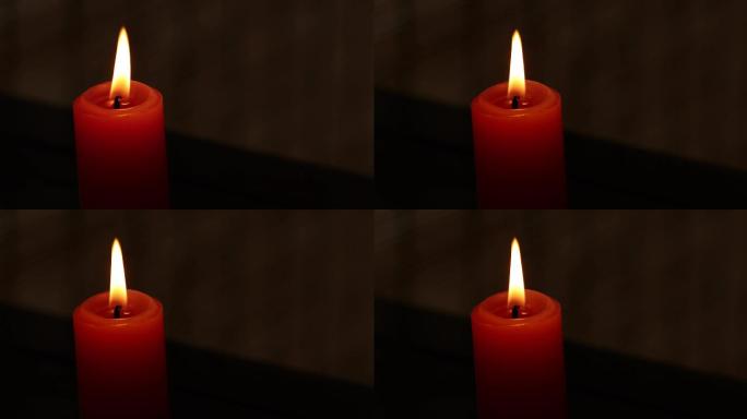 温暖的烛光燃烧的蜡烛照明工具
