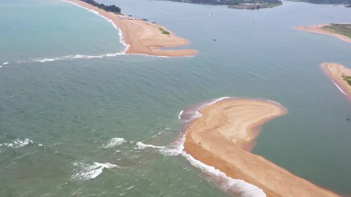 海南琼海博鳌三江入海口玉带滩