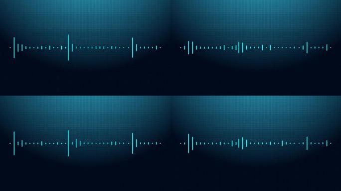 音频波形无线电破音频有信号