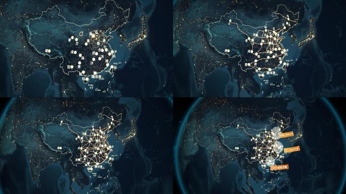 【原创】地球版八纵八横全国高速铁路网J