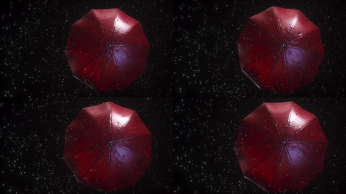 雨伞下雨CG动画