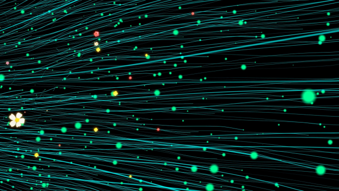 全息粒子特效花朵投影c-1