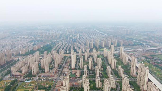 扬州城市大景空镜4K航拍