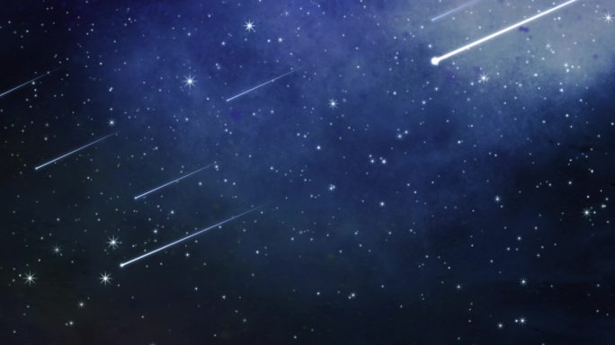 【原创】4K大气星空流星雨