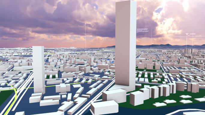 成都4K城市建筑模型E3d地图