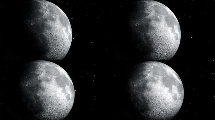 影视质感月亮旋转
