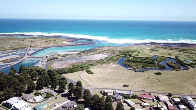 4k澳洲大洋路海边航拍PortFairy