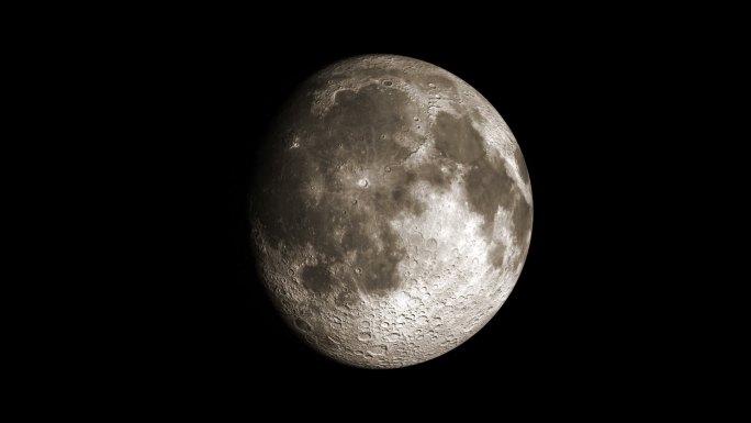 月球月食月相形成（纹理清晰）