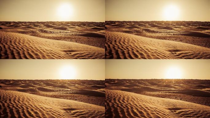 撒哈拉沙漠日落/东方大沙漠/突尼斯