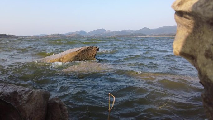 湖泊江河波浪