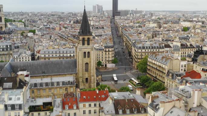 巴黎圣日耳曼的鸟瞰图