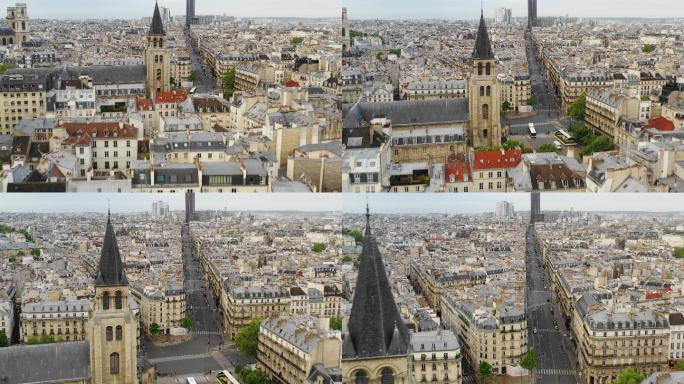 巴黎圣日耳曼的鸟瞰图