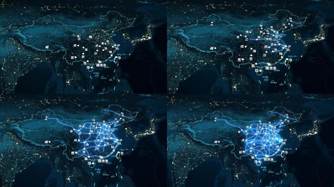 【原创】八纵八横全国高速铁路交通网地图O