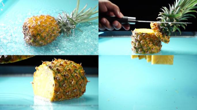 菠萝凤梨菠萝特写热带水果海南菠萝菠萝素材