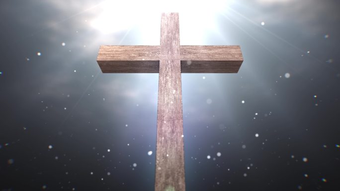 梦幻基督教十字架视频循环4K