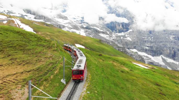 去温根旅游的瑞士火车